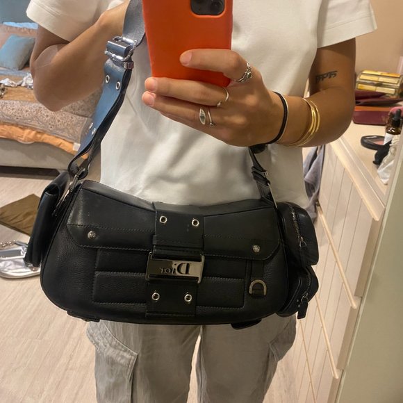 Dior black leather purse bag - Picture 2 of 5